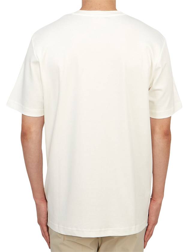 T Just Doval PJ Oval D Patch Short Sleeve T Shirt White - DIESEL - BALAAN 6