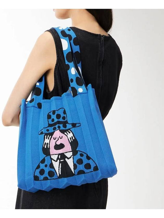 Superfiction Two Way Shopper Bag Blue - PLEATSMAMA - BALAAN 2