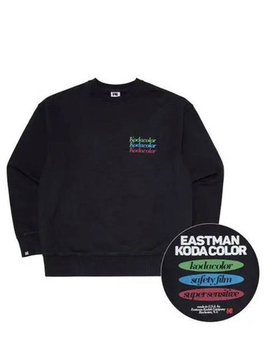 KODAK Kodacolor Pigment Dying Sweatshirt BLACK - KODO - BALAAN 1