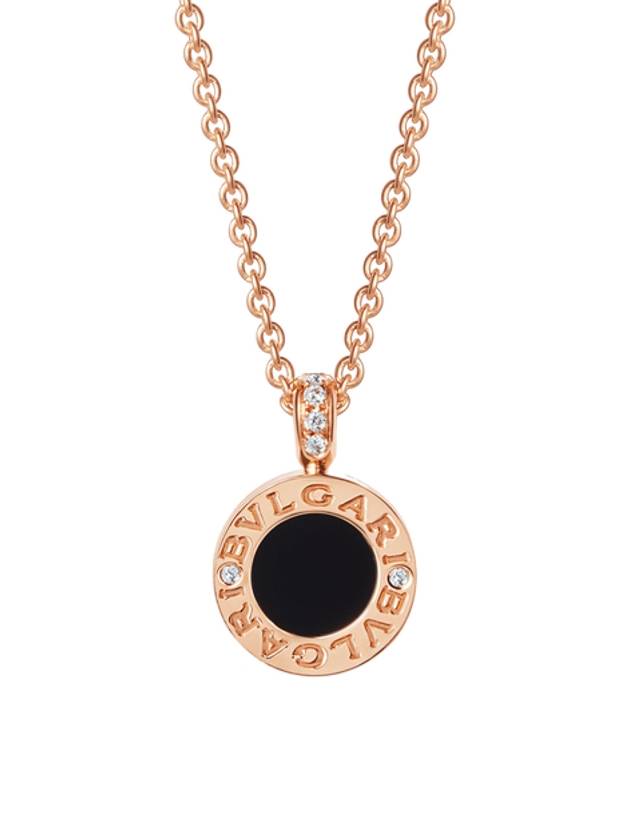 Round Pendant Necklace Pink Gold - BVLGARI - BALAAN 4