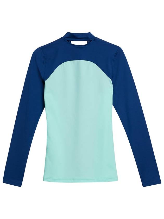 Thabisa Mockneck Long Sleeve T-Shirt Estate Blue - J.LINDEBERG - BALAAN 3