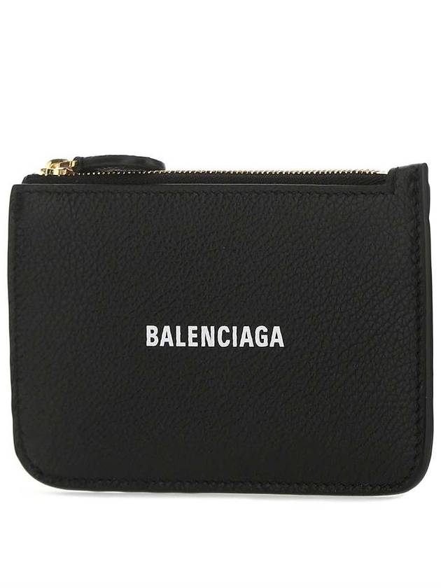 Logo Zipper Card Wallet Black - BALENCIAGA - BALAAN 3