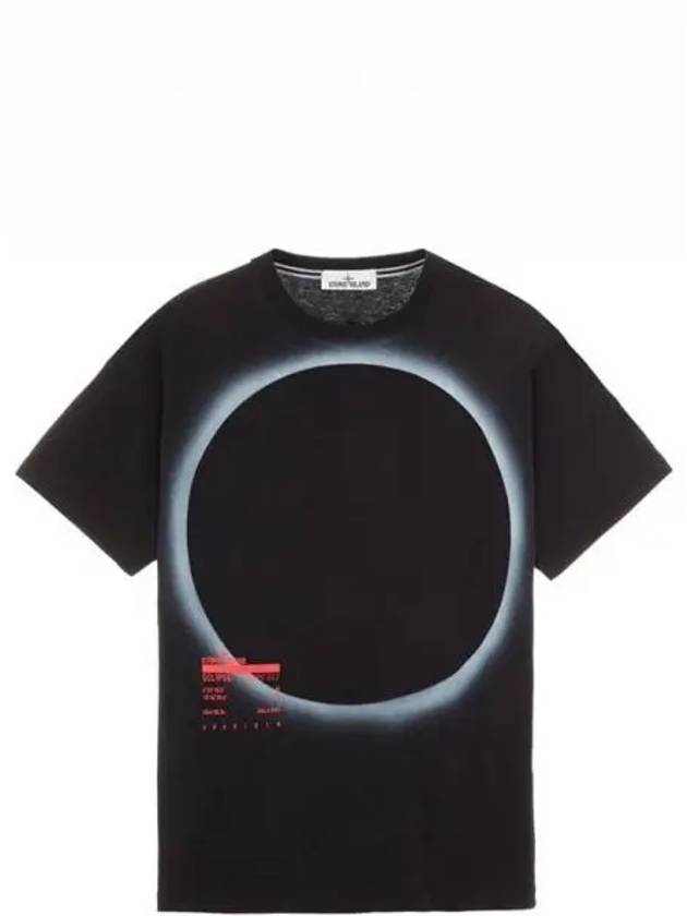 Eclipse Logo Short Sleeve T-Shirt Black - STONE ISLAND - BALAAN 2