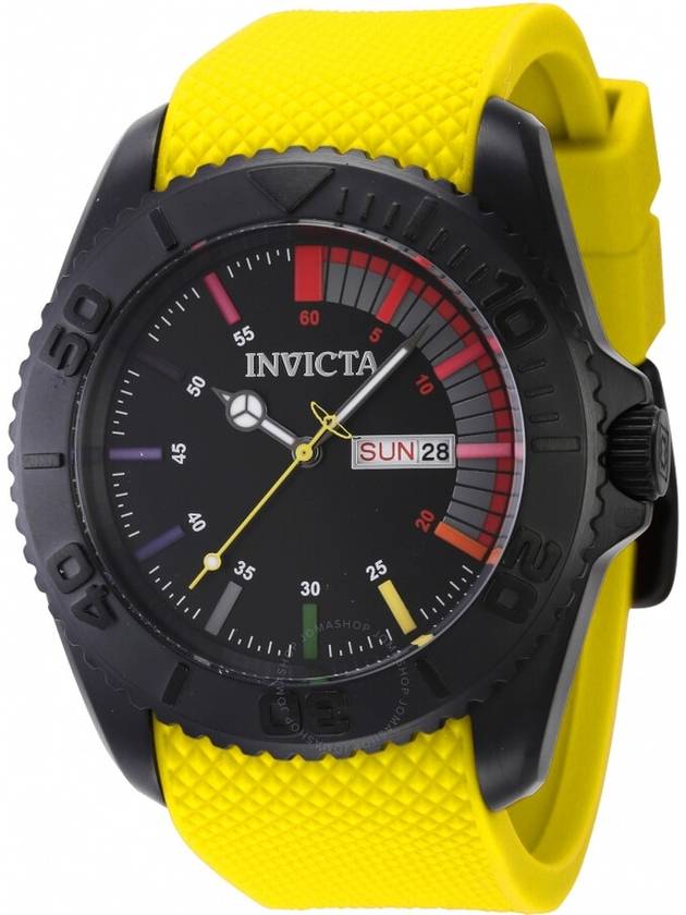 Invicta Pro Diver Date Day Quartz Black Dial Men's Watch 44733 - INVICTA - BALAAN 1