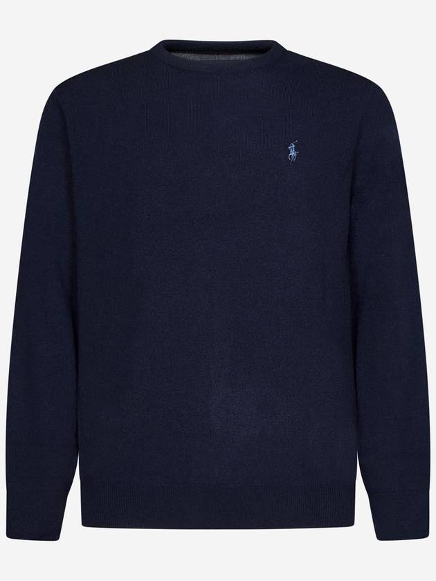 Logo Basic Pullover Knit Top Navy - POLO RALPH LAUREN - BALAAN 2