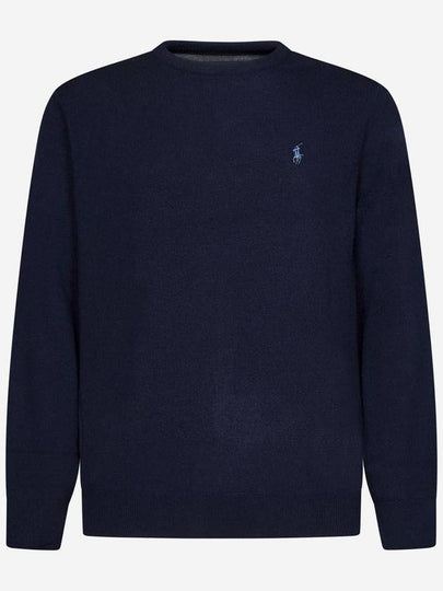 Logo Basic Pullover Knit Top Navy - POLO RALPH LAUREN - BALAAN 2