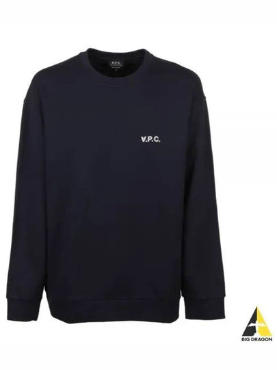 Clint Chest Logo Sweatshirt Navy - A.P.C. - BALAAN 2