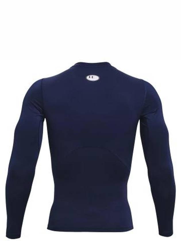 Men's Heat Gear Compression Long Sleeve T-Shirt Midnight Navy - UNDER ARMOUR - BALAAN 3