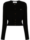 Bea Crop Cardigan Black - VIVIENNE WESTWOOD - BALAAN 2