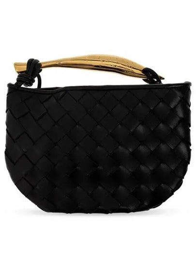 Sardin Intrecciato Mini Tote Bag Black - BOTTEGA VENETA - BALAAN 2