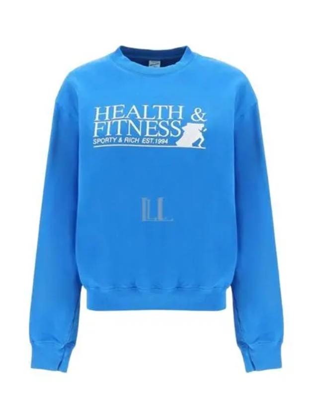 Fitness Motion Crew Neck Sweatshirt Royal Blue - SPORTY & RICH - BALAAN 2