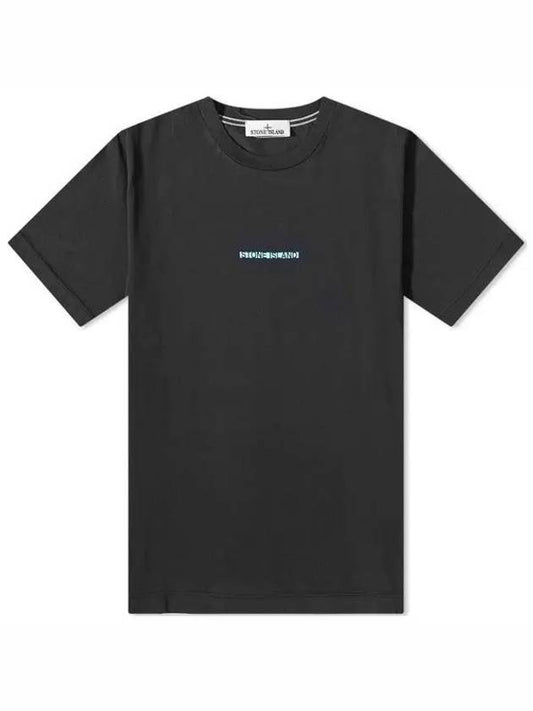 Micro Graphics One Print Short Sleeve T Shirt Black - STONE ISLAND - BALAAN 2