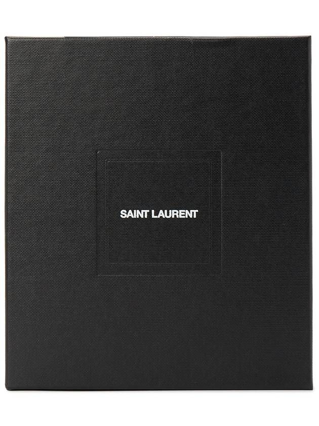 Cassandre Logo Bifold Half Wallet Beige - SAINT LAURENT - BALAAN 9