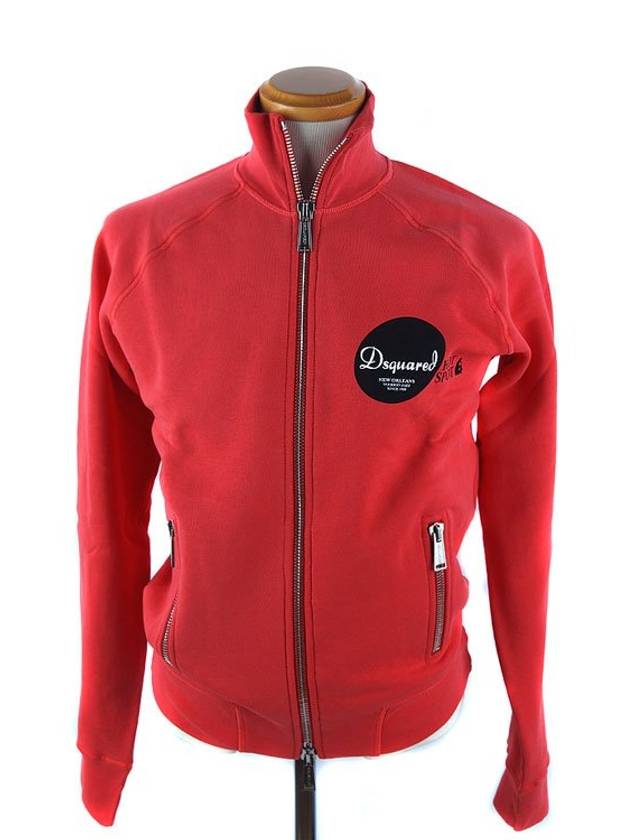 High Neck Zip Up Jacket Red - DSQUARED2 - BALAAN 2