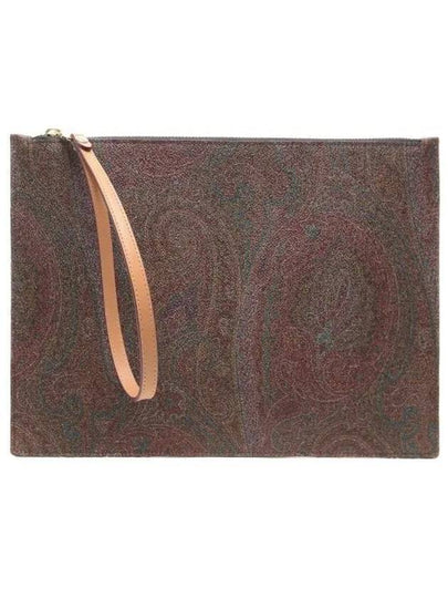 Paisley Strap Clutch Bag Brown - ETRO - BALAAN 2