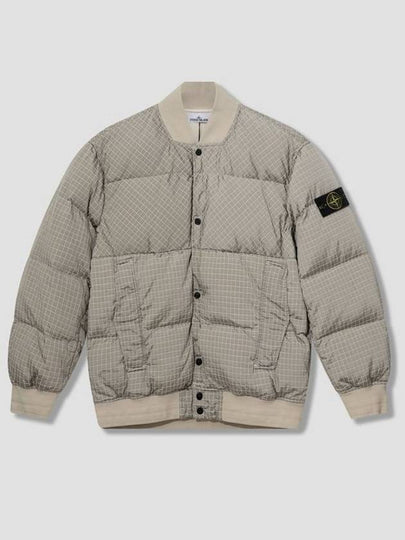 Macro Ripstop Nylon Metal Down Jacket Grey - STONE ISLAND - BALAAN 2