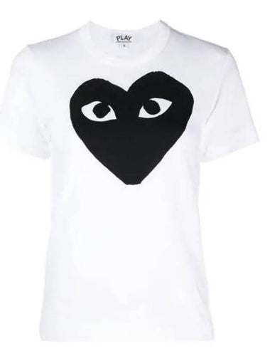 AZ T069 P1T069 Play Black Heart Logo Short Sleeve AZT0 271761 1049832 - COMME DES GARCONS - BALAAN 1