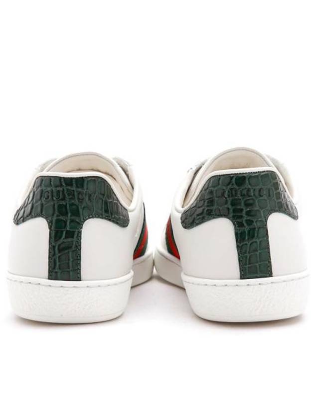 Ace Leather Sneakers White - GUCCI - BALAAN 6