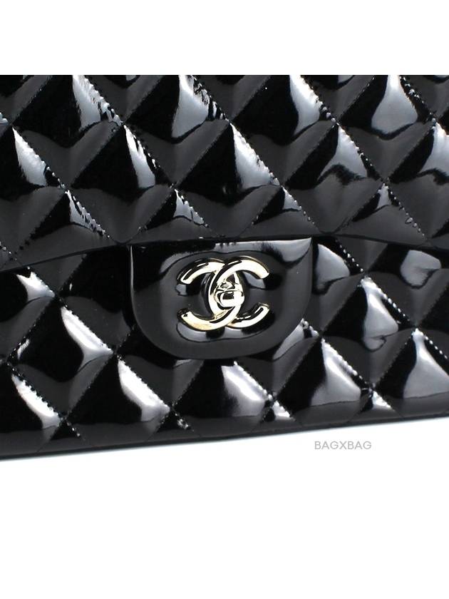 CH Classic Patent Jumbo Black Silver CH42BG042 - CHANEL - BALAAN 5