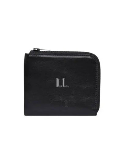 Stitch Leather Zipper Card Wallet Black - MAISON MARGIELA - BALAAN 2