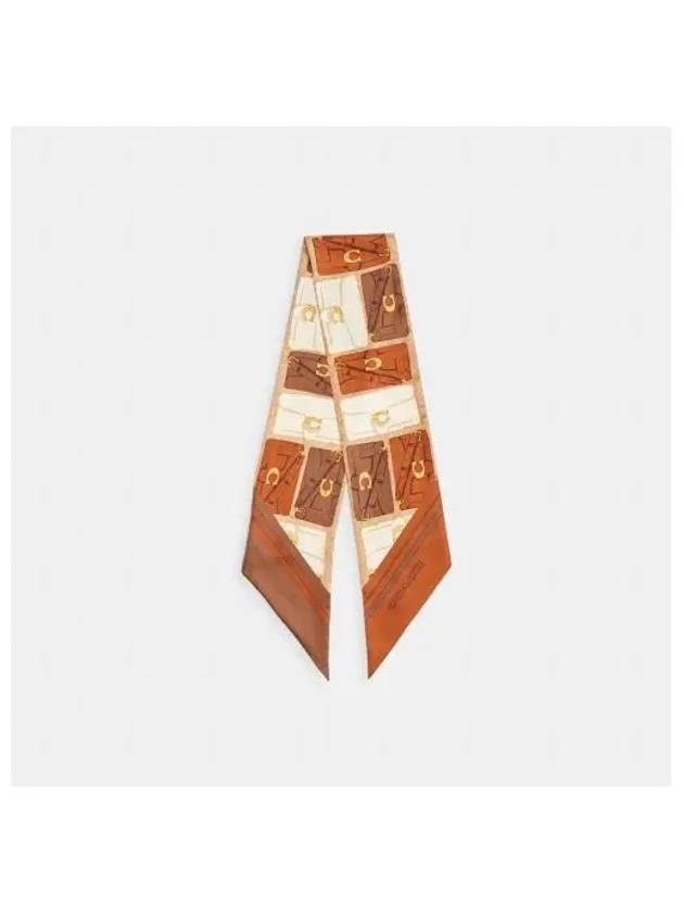 Tabby bag silk wide skinny scarf CU819 BAR - COACH - BALAAN 2