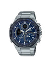 Edifice Bluetooth Metal Watch Blue Silver - CASIO - BALAAN 1