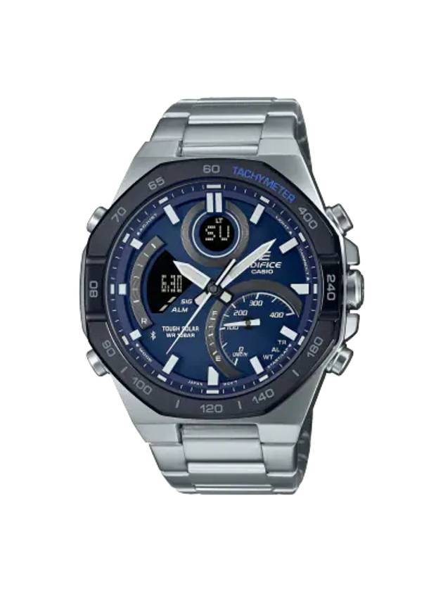 Edifice Eyal Oak Bluetooth Metal Watch Blue Silver - CASIO - BALAAN 1