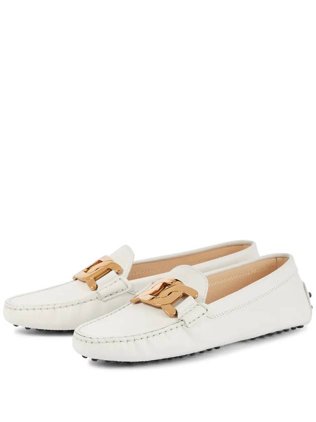 Women's Kate  Gommino Driving Shoes Off White - TOD'S - BALAAN 3