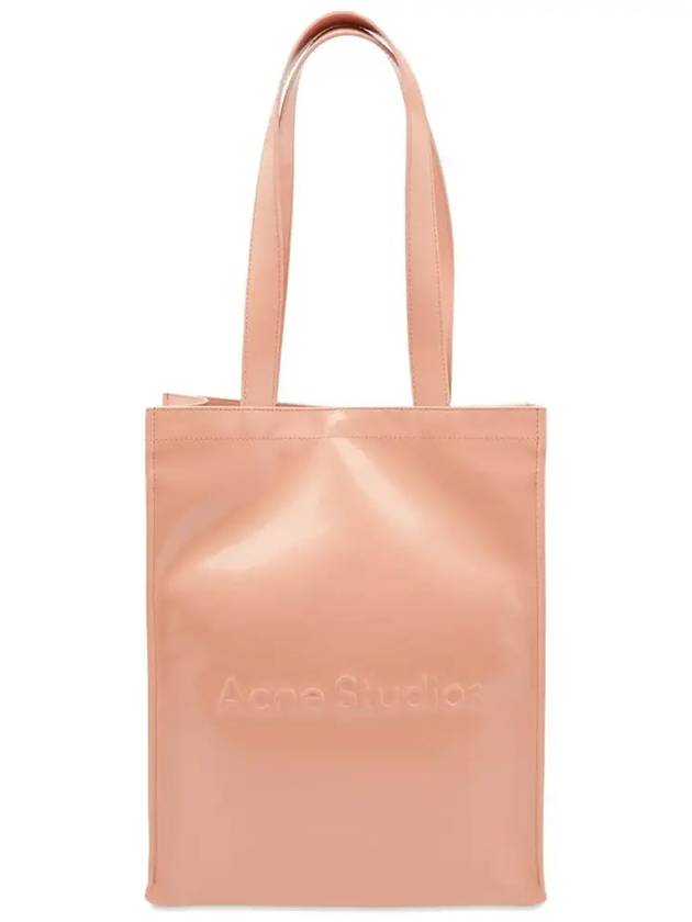 Logo Shoulder Tote Bag Salmon Pink - ACNE STUDIOS - BALAAN 3