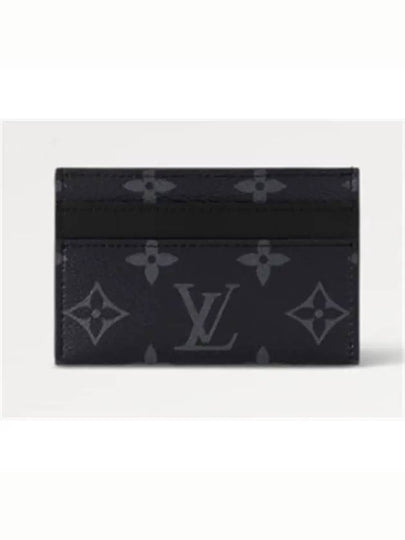 Monogram Eclipse Double Card Wallet Black - LOUIS VUITTON - BALAAN 2