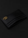 Gold Hardware GG Marmont Card Wallet Black - GUCCI - BALAAN 5