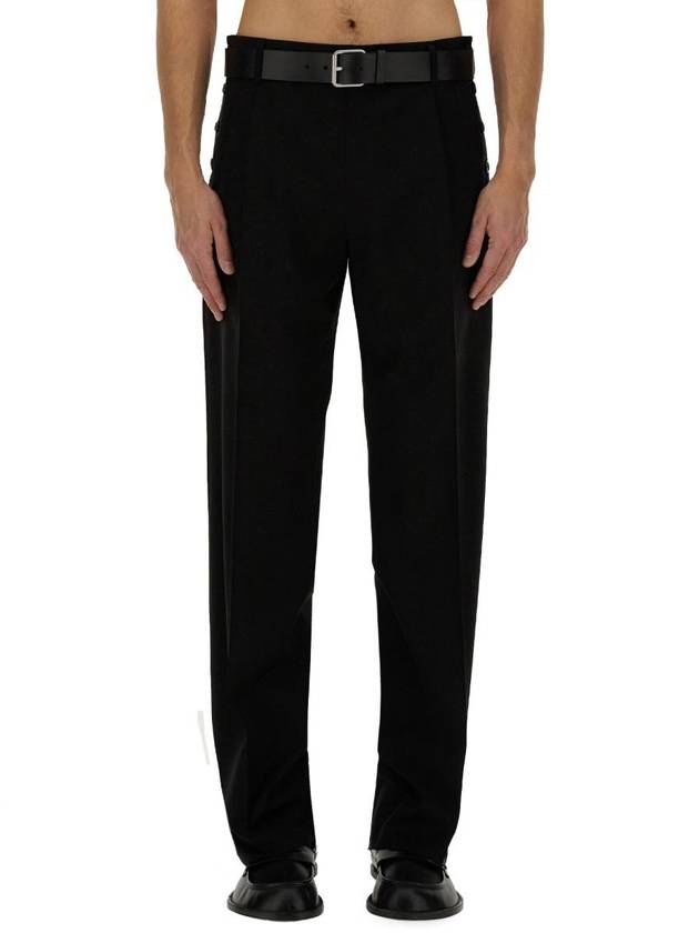 Wool Slacks Black - MOSCHINO - BALAAN 2