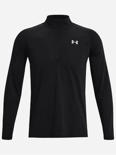 Men's Streaker Half Zip Long Sleeve T-Shirt Black - UNDER ARMOUR - BALAAN 2