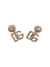 Women's DG Logo Earrings Gold - DOLCE&GABBANA - BALAAN.