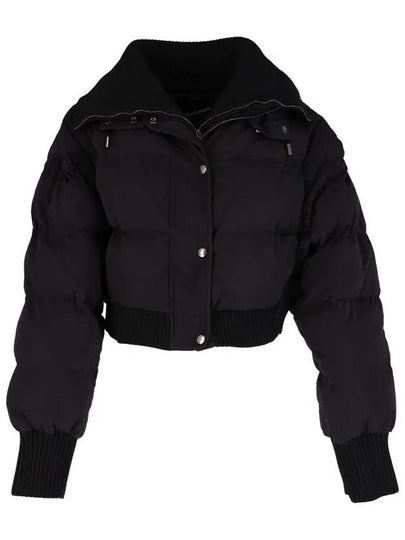 La Doudoune Caraco Ribbed Puffer Crop Padded Jacket Black - JACQUEMUS - BALAAN 2