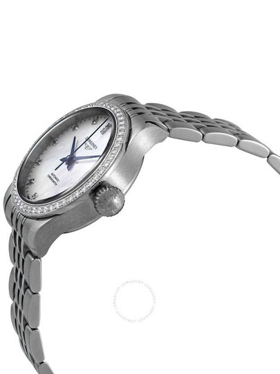 Longines Record Automatic Diamond White Mother of Pearl Dial Ladies Watch L2.320.0.87.6 - LONGINES - BALAAN 2