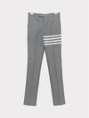 Diagonal Unconstructed Straight Pants Grey - THOM BROWNE - BALAAN 2