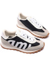 Logo New Running Low Top Sneakers Black - AMI - BALAAN 6