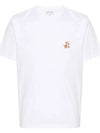 Maison Kitsune Speedy Fox Patch Cotton Short Sleeve T Shirt MM00125 - POLO RALPH LAUREN - BALAAN 1