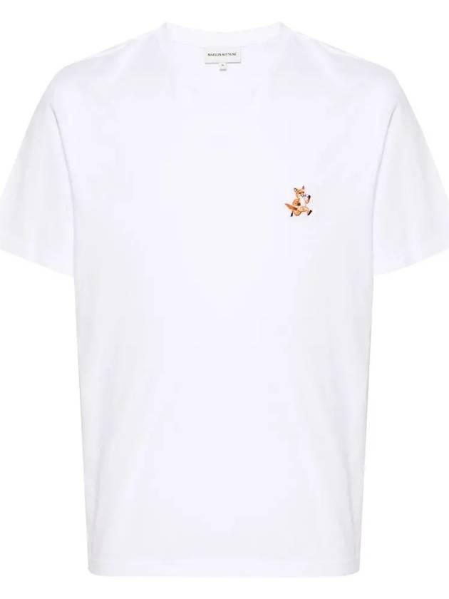 Maison Kitsune Speedy Fox Patch Cotton Short Sleeve T Shirt MM00125 - POLO RALPH LAUREN - BALAAN 1