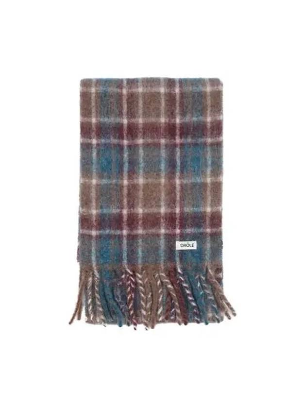 Drold Monsieur Unisex Plaid Check Scarf Muffler Brown CSF108 WP001 BN - DROLE DE MONSIEUR - BALAAN 2