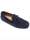 Men's Gommino Suede Driving Shoes Navy - TOD'S - BALAAN 4