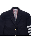 Plain Weave Suiting Classic 4 Bar Jacket Navy - THOM BROWNE - BALAAN 4