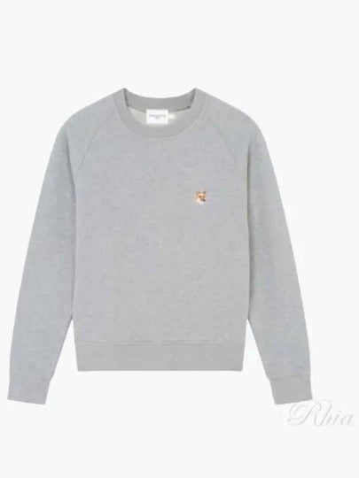 Fox Head Patch Adjusted Sweatshirt Grey Melange - MAISON KITSUNE - BALAAN 2