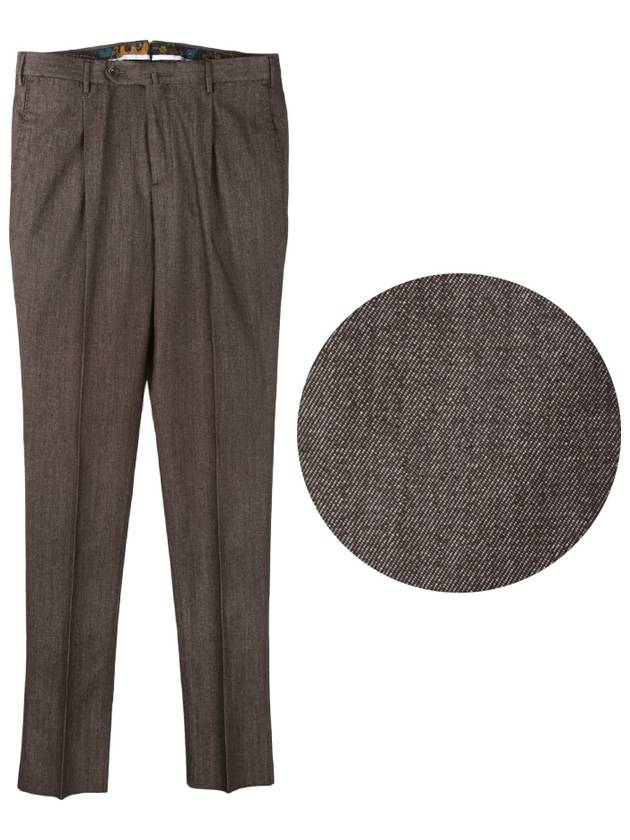 Gentleman fit wool cotton brown pants - PT TORINO - BALAAN 1