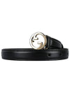 Blondie Thin Leather Belt Black - GUCCI - BALAAN 2