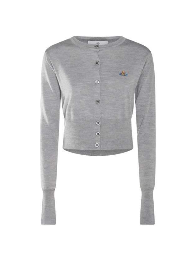 Bea Cropped Cardigan Grey - VIVIENNE WESTWOOD - BALAAN 1