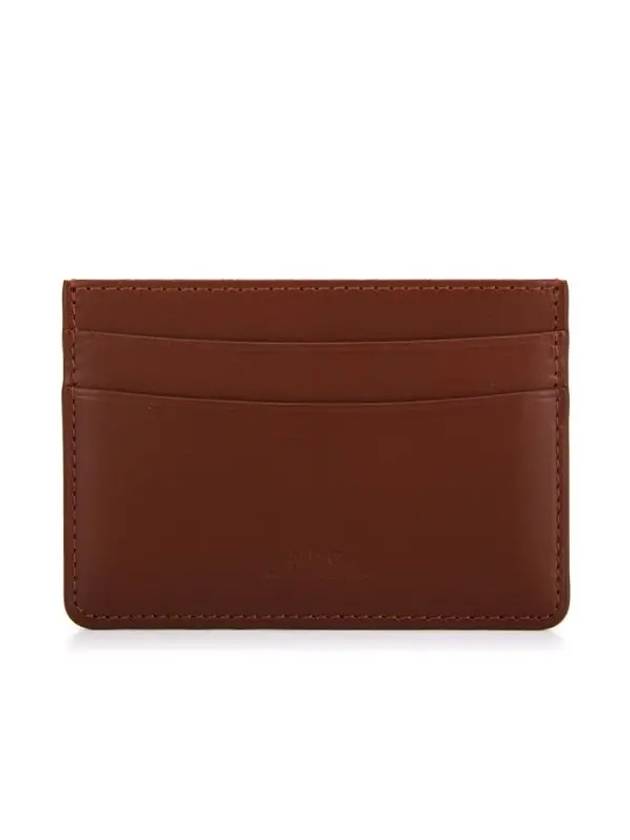 Andre Logo Card Wallet Nut Brown - A.P.C. - BALAAN 3