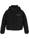 Monologo Puffer Hooded Padding Black - CALVIN KLEIN - BALAAN 2