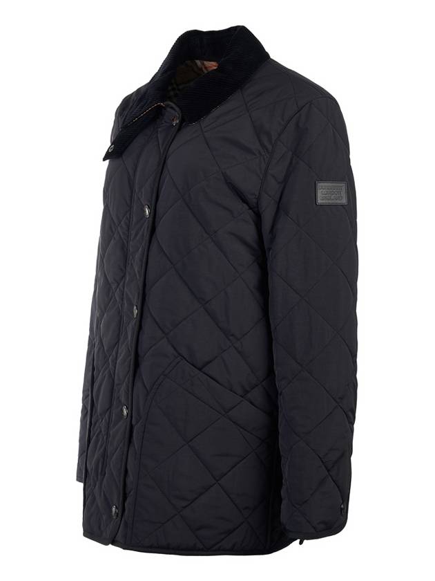 Diamond Quilted Thermoregulated Barn Jacket Black - BURBERRY - BALAAN 3